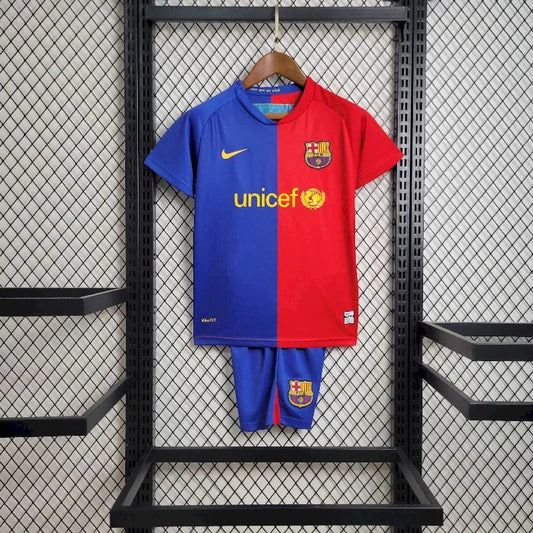 2008/2009 Retro Kids Size Barcelona Home Football Shirt 1:1 Thai Quality FTBL4ALL