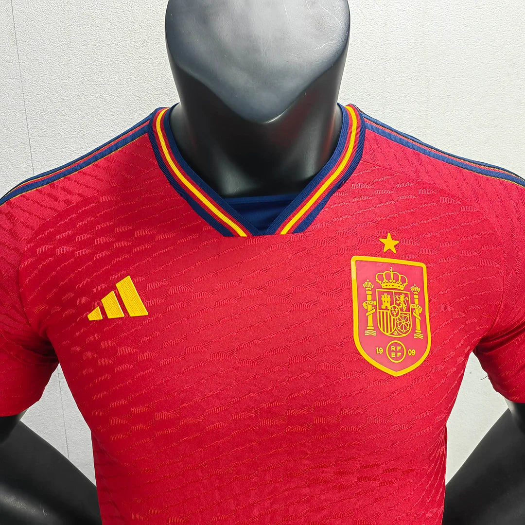 2022 FIFA World Cup Spain Home Soccer Shirt - Player Version FTBL4ALL