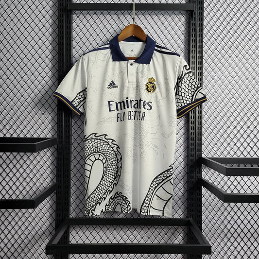 2022/2023 Real Madrid Chinese Dragon Football Shirt White FTBL4ALL