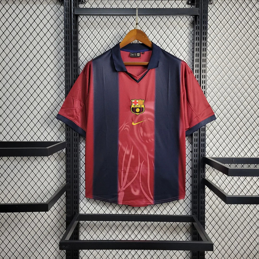 Barcelona x Travis Scott Retro 2000/01 Home Skeleton Jersey FTBL4ALL