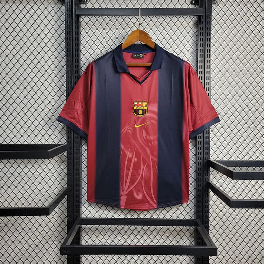 Barcelona x Travis Scott Retro 2000/01 Home Skeleton Jersey FTBL4ALL