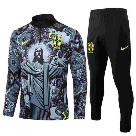 2024 Brazil Special Edition Goddess Half-Pull Tracksuit FTBL4ALL
