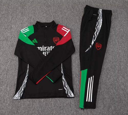 2024/2025 Arsenal Half-Pull Tracksuit  Black 1:1 Thai Quality FTBL4ALL