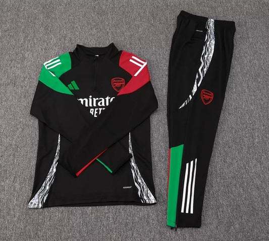 2024/2025 Arsenal Half-Pull Tracksuit  Black 1:1 Thai Quality FTBL4ALL