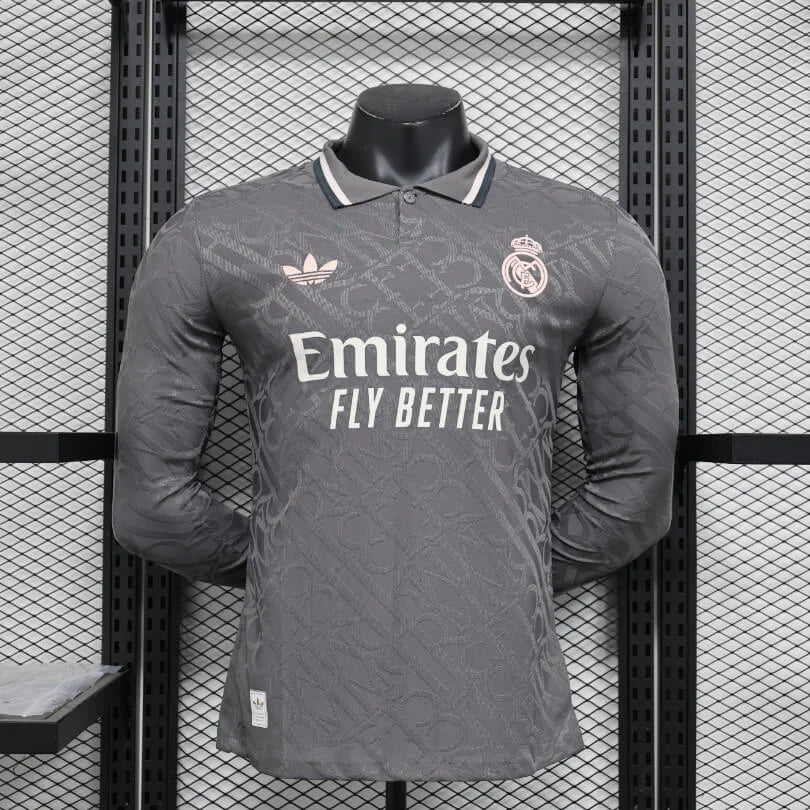 2024/2025 Long Sleeve Player Version Real Madrid Third Away Football Shirt 1:1 Thai Quality FTBL4ALL