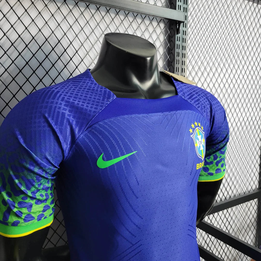 2022 World Cup Brazil Away Soccer Jersey - Player Version FTBL4ALL