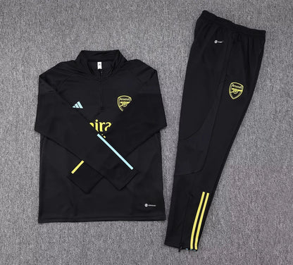 2023/2024 Arsenal Half-Pull Tracksuit Black 1:1 Thai Quality FTBL4ALL