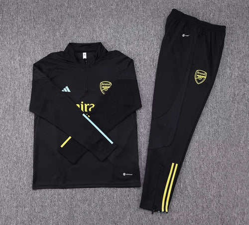 2023/2024 Arsenal Half-Pull Tracksuit Black 1:1 Thai Quality FTBL4ALL