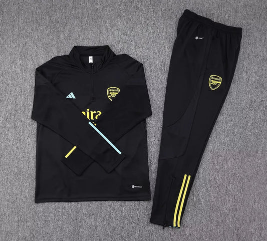 2023/2024 Arsenal Half-Pull Tracksuit Black 1:1 Thai Quality FTBL4ALL