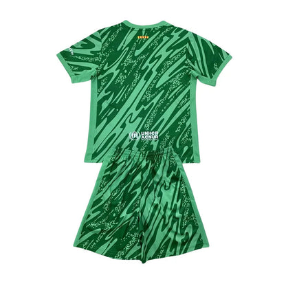 2024/2025 Kids Size Barcelona Green Goalkeeper Football Shirt FTBL4ALL
