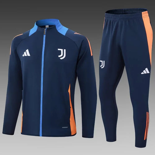 2024/2025 Juventus Long Zipped Jacket Royal Blue Soccer Jersey 1:1 Thai Quality FTBL4ALL