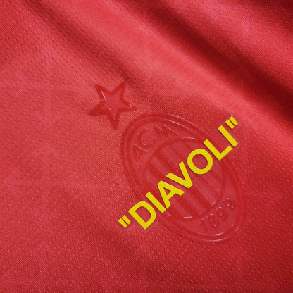 2024/2025 AC Milan x OFF-WHITE Red Football Shirt FTBL4ALL