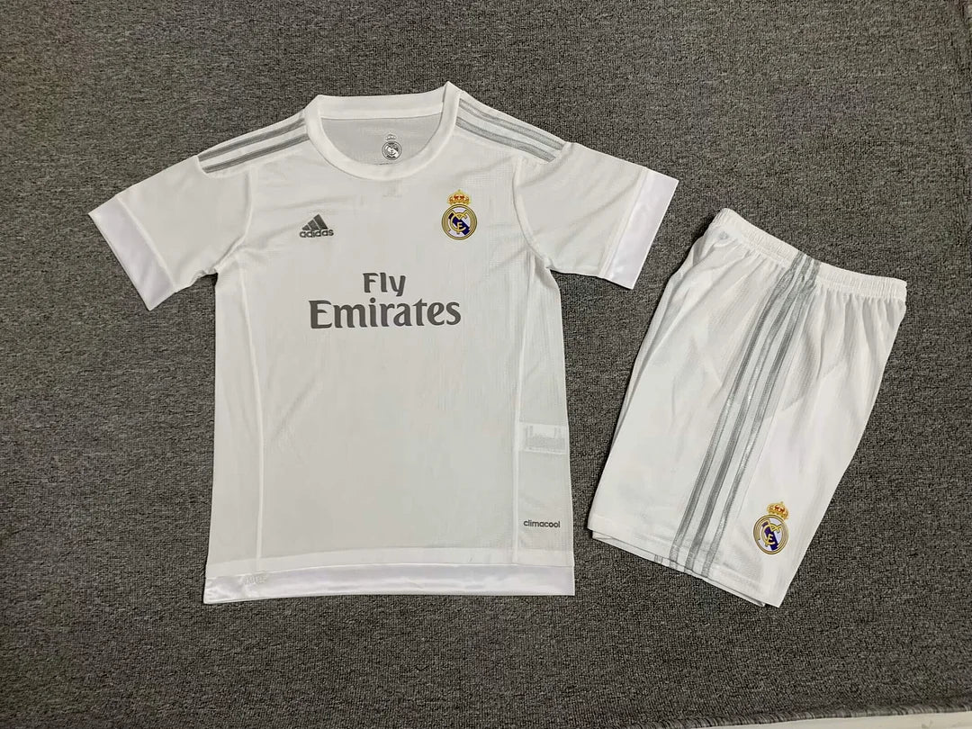 2015/2016 Retro Kids Size Real Madrid Home Soccer Jersey FTBL4ALL