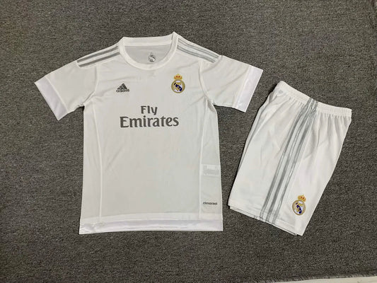 2015/2016 Retro Kids Size Real Madrid Home Soccer Jersey FTBL4ALL