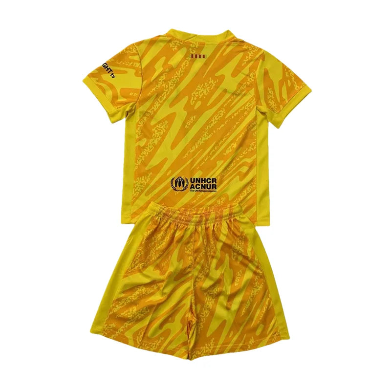 2024/2025 Kids Size Barcelona YellowGoalkeeper Football Shirt FTBL4ALL