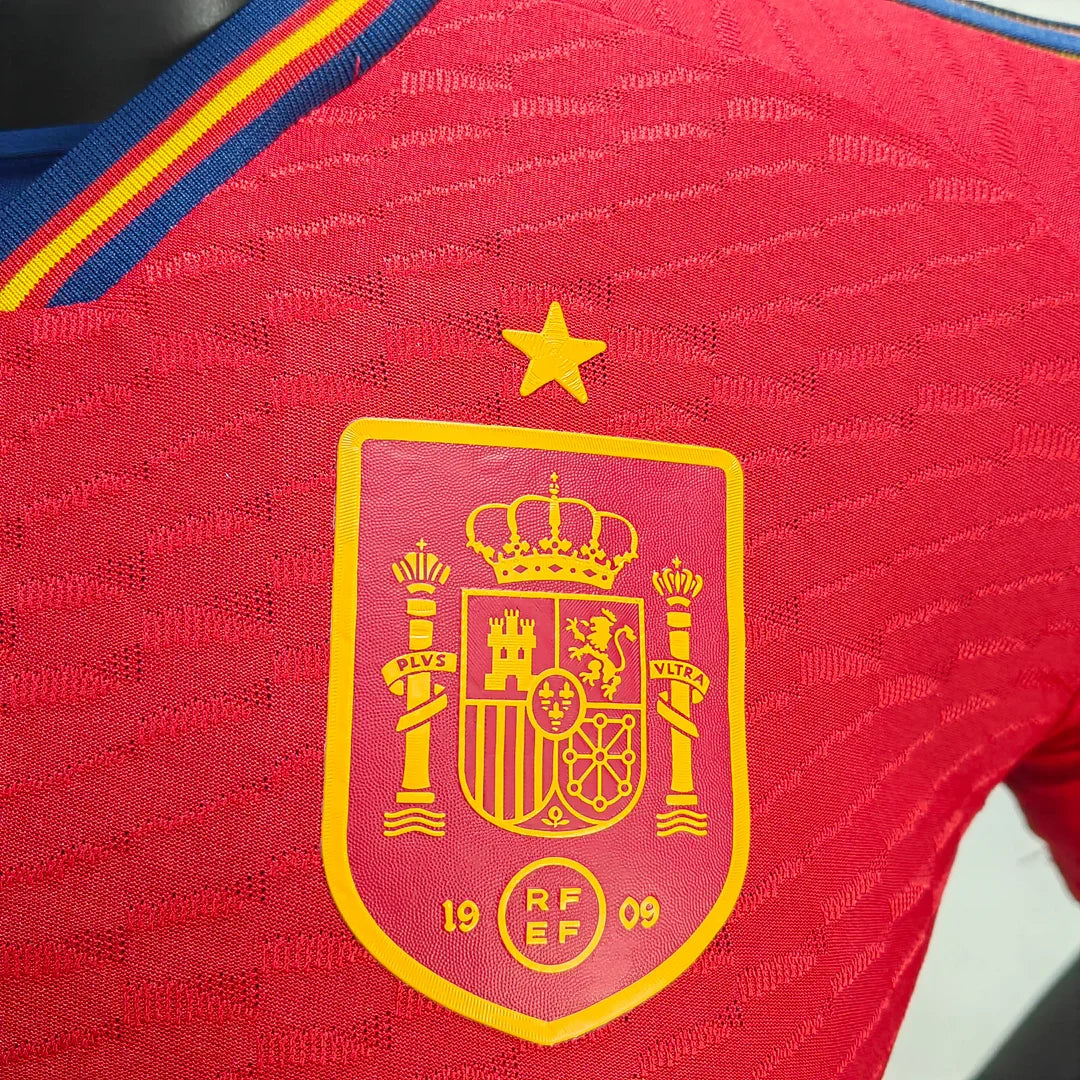 2022 FIFA World Cup Spain Home Soccer Shirt - Player Version FTBL4ALL