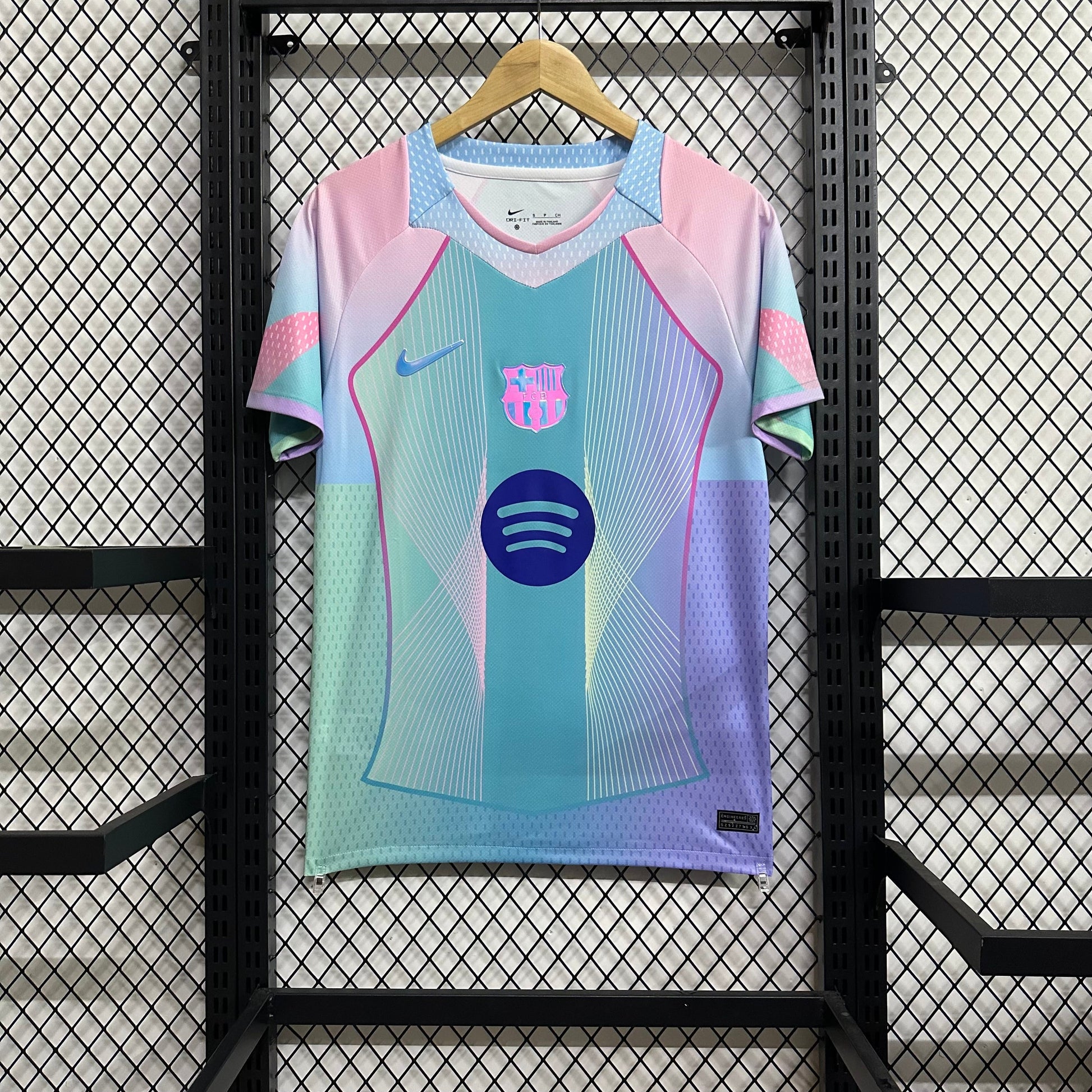 2025/2026 Barcelona Special Edition Pink Blue Gradient Football Shirt FTBL4ALL