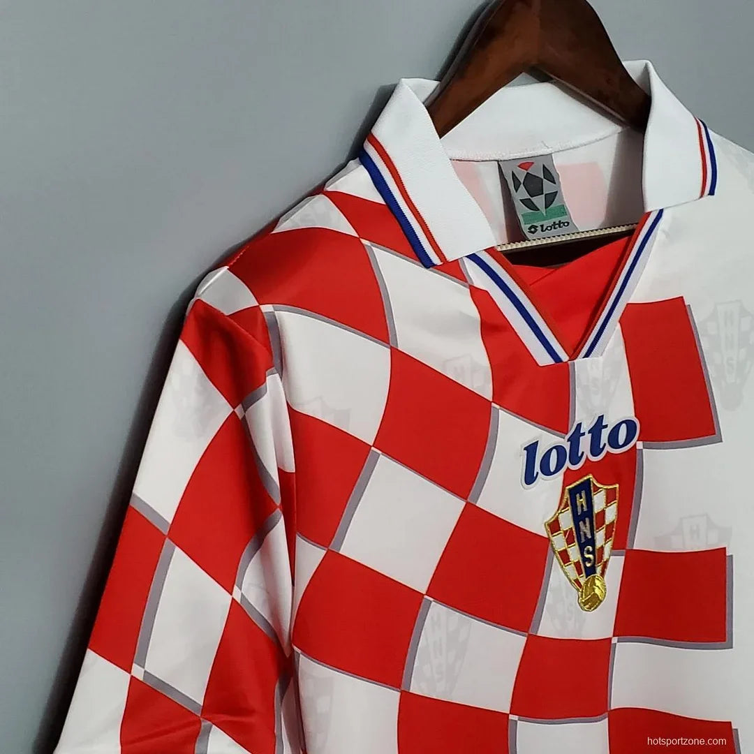 1998 Retro FIFA World Cup Croatia Home Soccer Shirt FTBL4ALL
