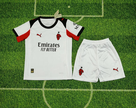 2025/2026 AC Milan Away Football Shirt Kids Size FTBL4ALL