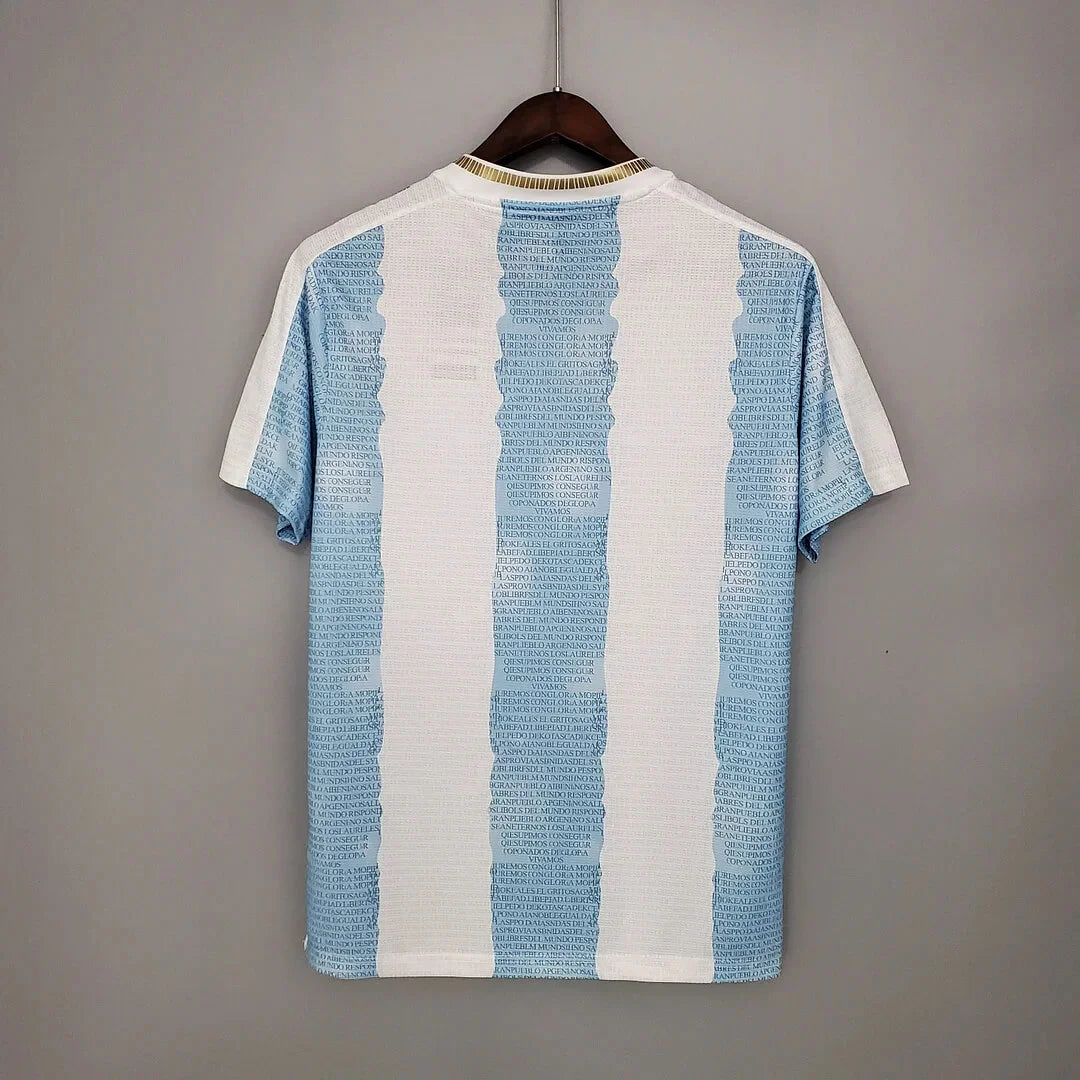 2021 Retro Argentina Soccer Jersey Concept Maradona Special Emblem FTBL4ALL