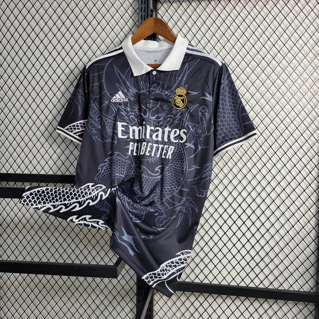 2023/2024 Real Madrid Chinese Dragon Black Football Shirt FTBL4ALL