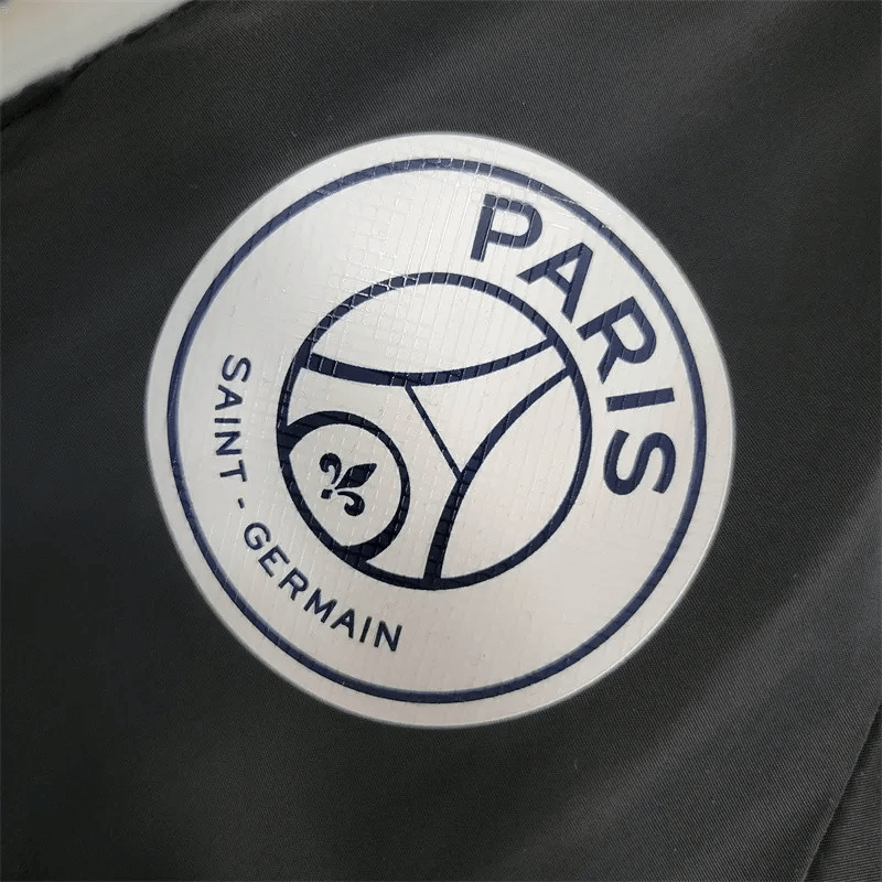 2023/2024 PSG Windbreaker Black And White Jersey FTBL4ALL