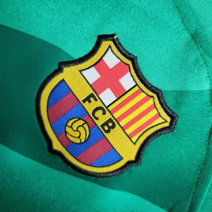 2023/2024 Kids Size Barcelona Green Goalkeeper Football Shirt 1:1 Thai Quality FTBL4ALL