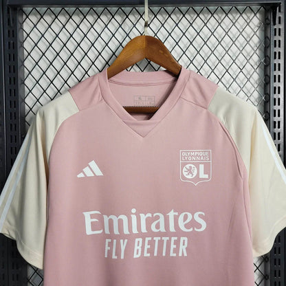 2023/2024 Lyon Training Wear Pink Football Shirt FTBL4ALL