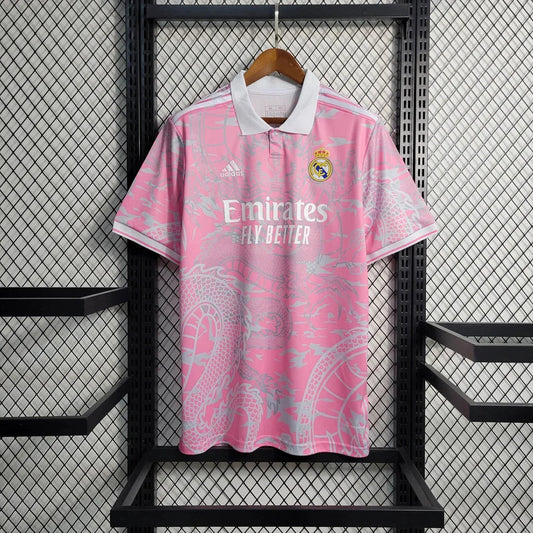2023/2024 Real Madrid Chinese Dragon Pink Football Shirt FTBL4ALL