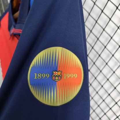 Retro Long Sleeve Barcelona 100th Anniversary Version Football Shirt Home 1:1 Thai Quality FTBL4ALL