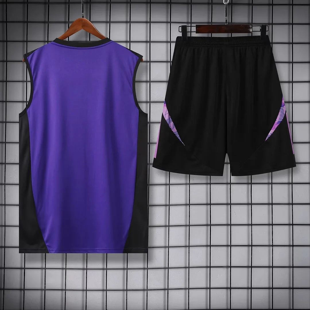 2024 Germany pre-match training Purple Jersey+Shorts 1:1 Thai Quality FTBL4ALL