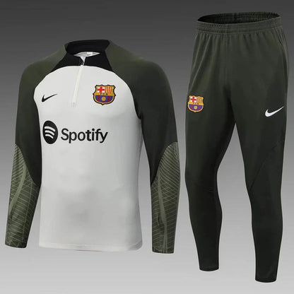 2023/2024 Barcelona Half-Pull Tracksuit Green 1:1 Thai Quality FTBL4ALL