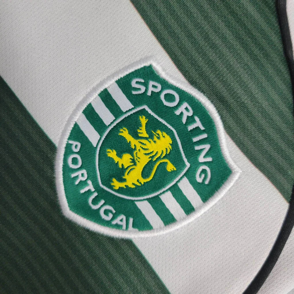 2001/2003 Retro Long Sleeve Sporting Lisbon Home Football Shirt FTBL4ALL
