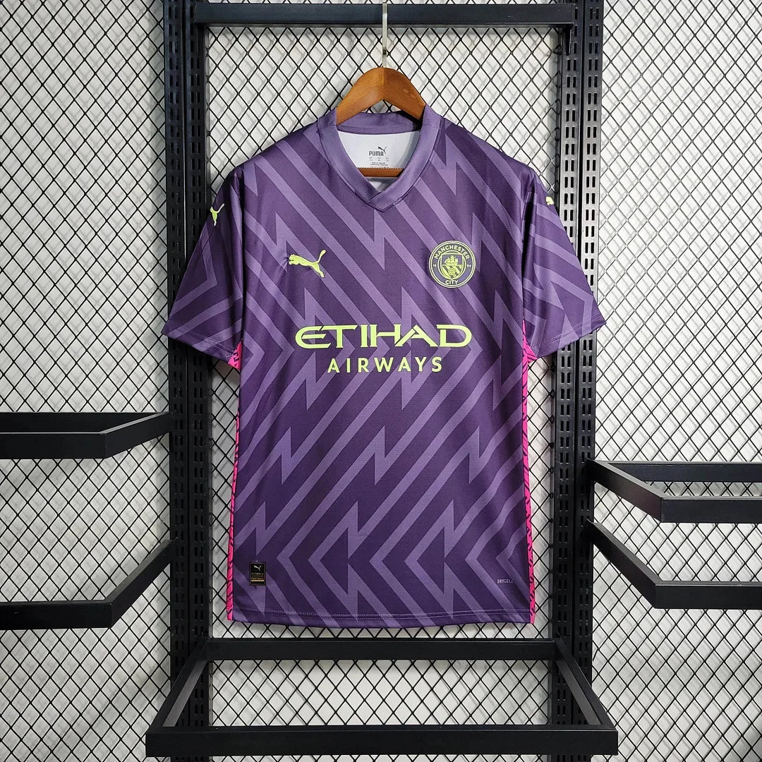 2023/2024 Manchester City Goalkeeper Purple Football Shirt 1:1 Thai Quality FTBL4ALL