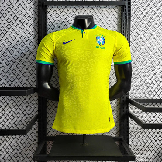 2022 World Cup Brazil Home Soccer Jersey - Player Version FTBL4ALL