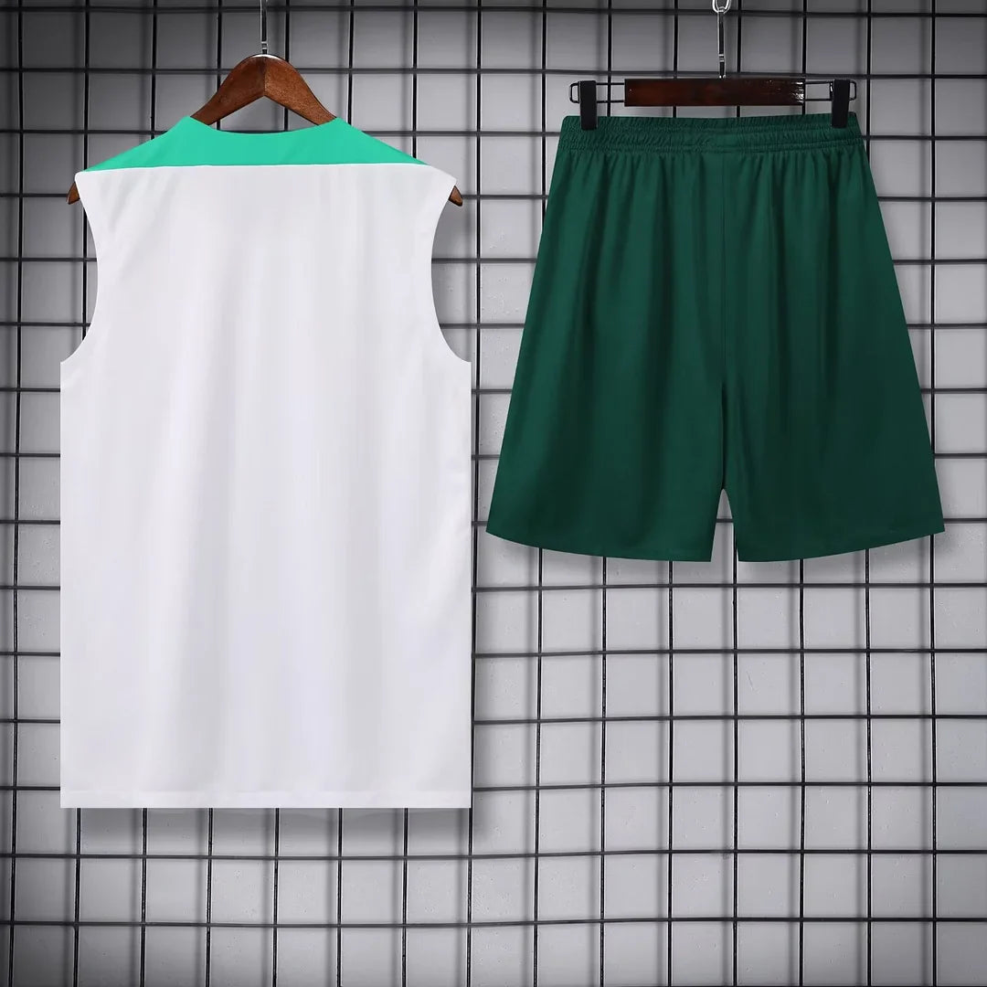 2024 Portugal Pre-match Training White Jersey+Shorts 1:1 Thai Quality FTBL4ALL