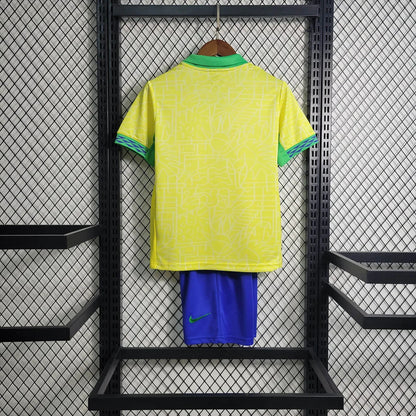 2024 Brazil Home Football Shirt Kids Size 1:1 FTBL4ALL