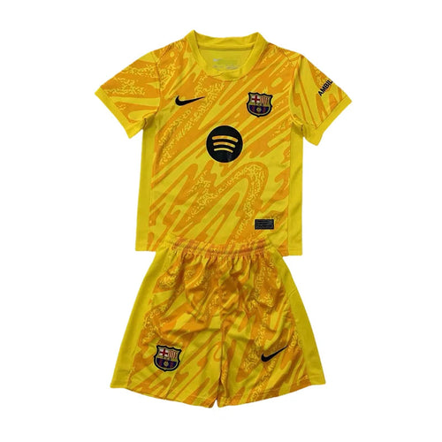 2024/2025 Kids Size Barcelona YellowGoalkeeper Football Shirt FTBL4ALL