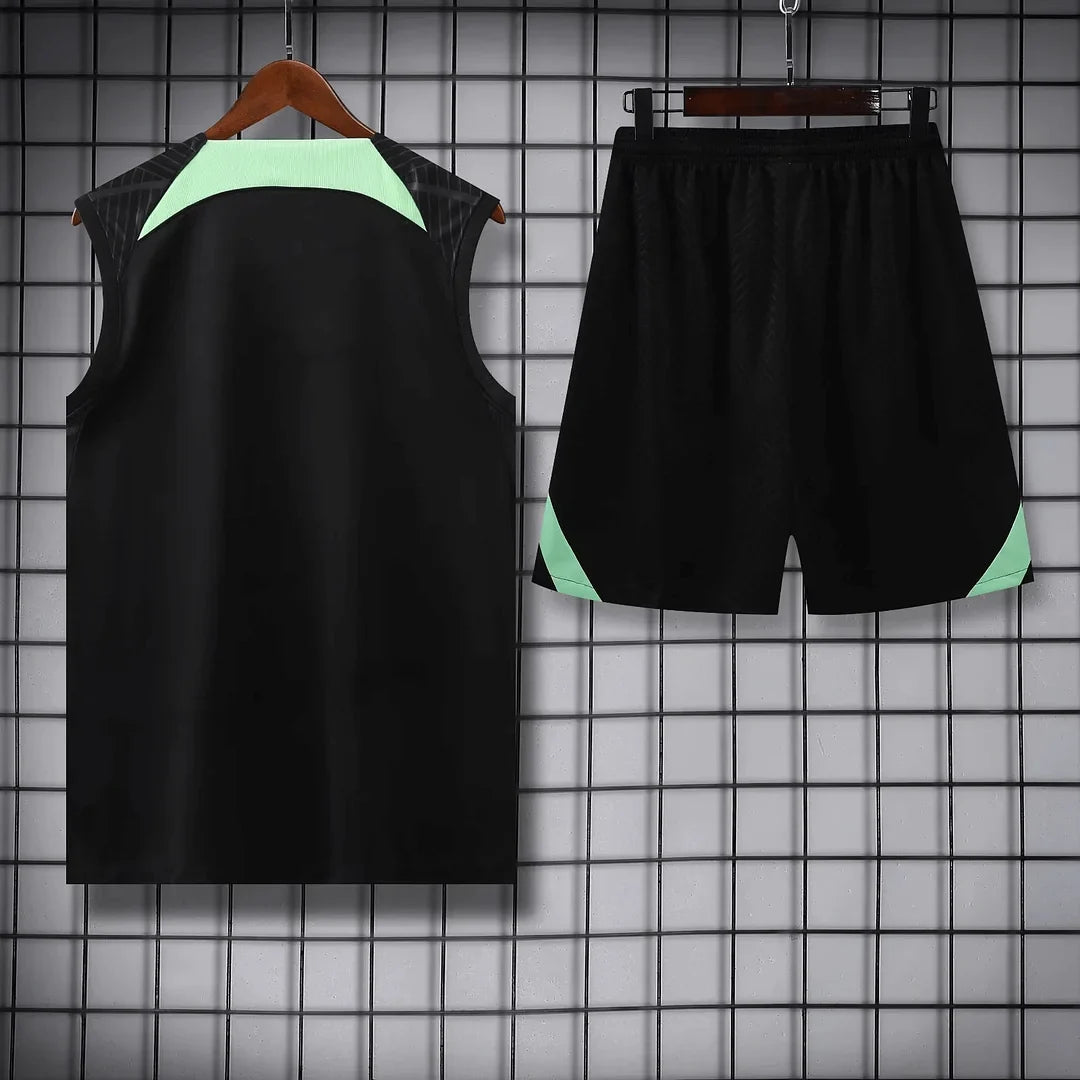 2023/2024 Liverpool pre-match training Black Jersey+Shorts 1:1 Thai Quality FTBL4ALL