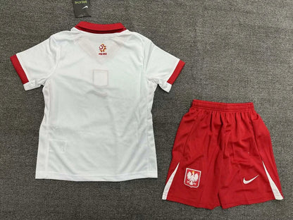 2024 Poland Home Football Shirt 1:1 Thai Quality Kids Size FTBL4ALL