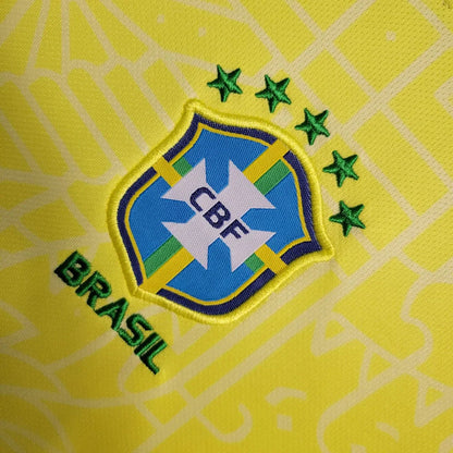 2024 Brazil Home Football Shirt Kids Size 1:1 FTBL4ALL