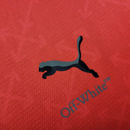2024/2025 AC Milan x OFF-WHITE Red Football Shirt FTBL4ALL