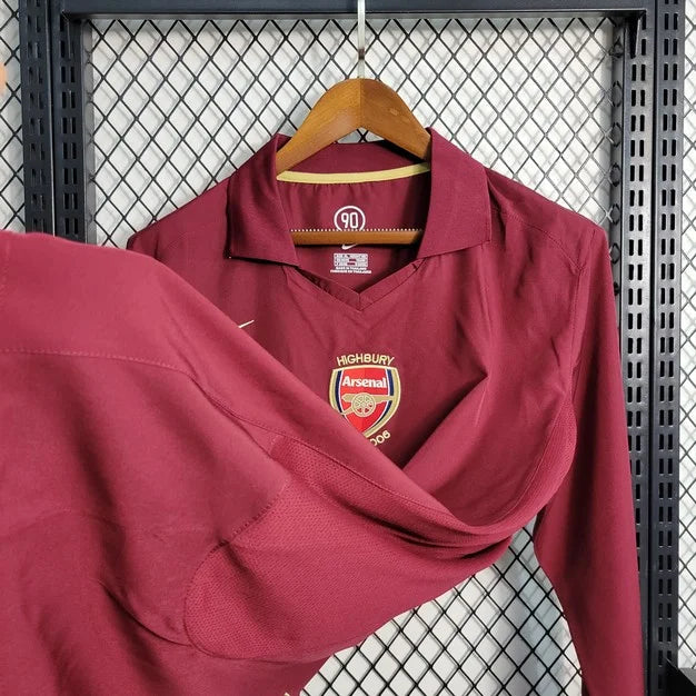 2005/2006 Retro Long Sleeve Arsenal Home Football Shirt 1:1 Thai Quality FTBL4ALL