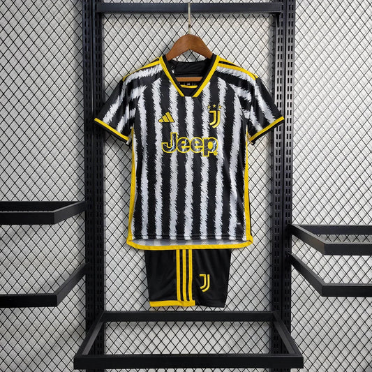 2023/2024 Juventus Home Soccer Jersey 1:1 Thai Quality Kids Size FTBL4ALL