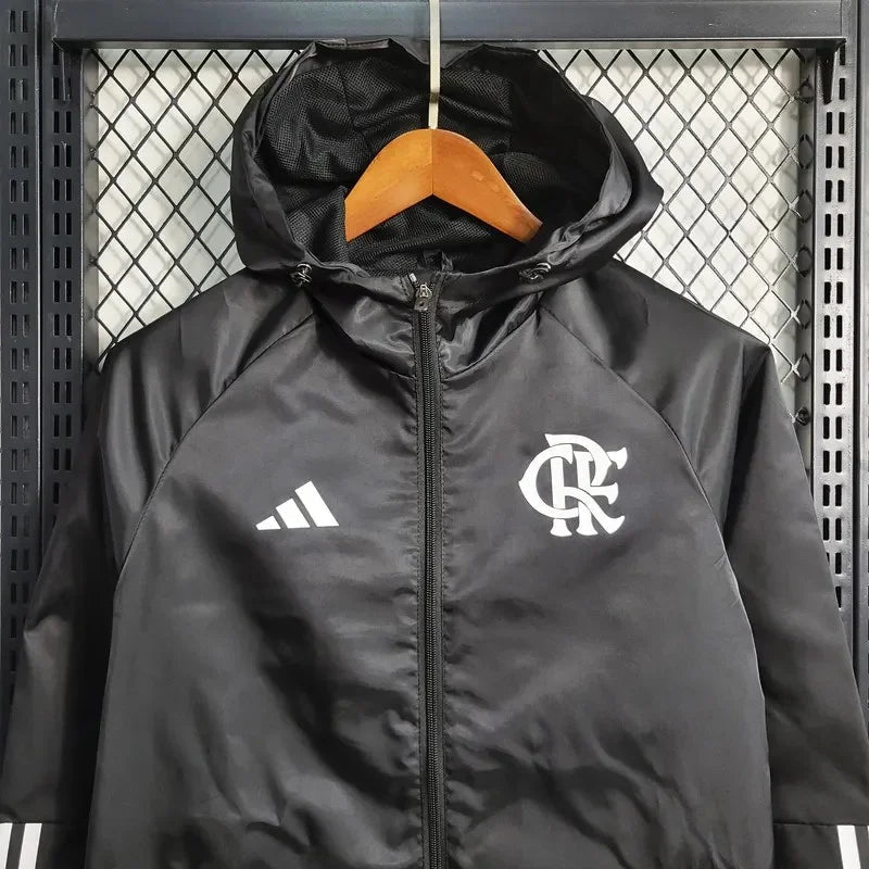 2023/2024 Flamengo Windbreaker Black FTBL4ALL