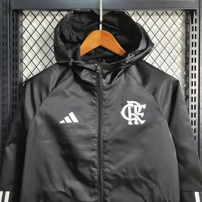 2023/2024 Flamengo Windbreaker Black FTBL4ALL