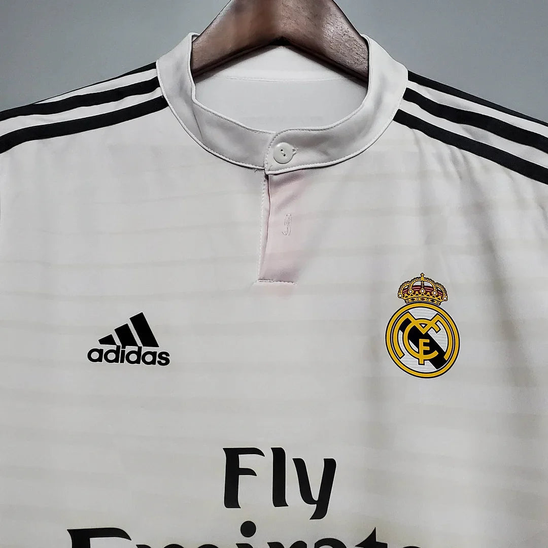 Retro Long Sleeve 2014/2015 Real Madrid Home FTBL4ALL