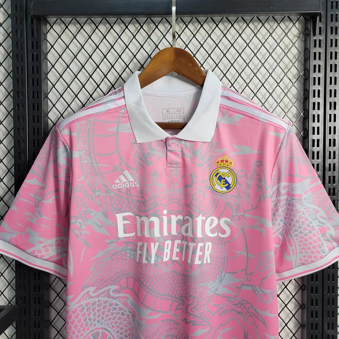 2023/2024 Real Madrid Chinese Dragon Pink Football Shirt FTBL4ALL