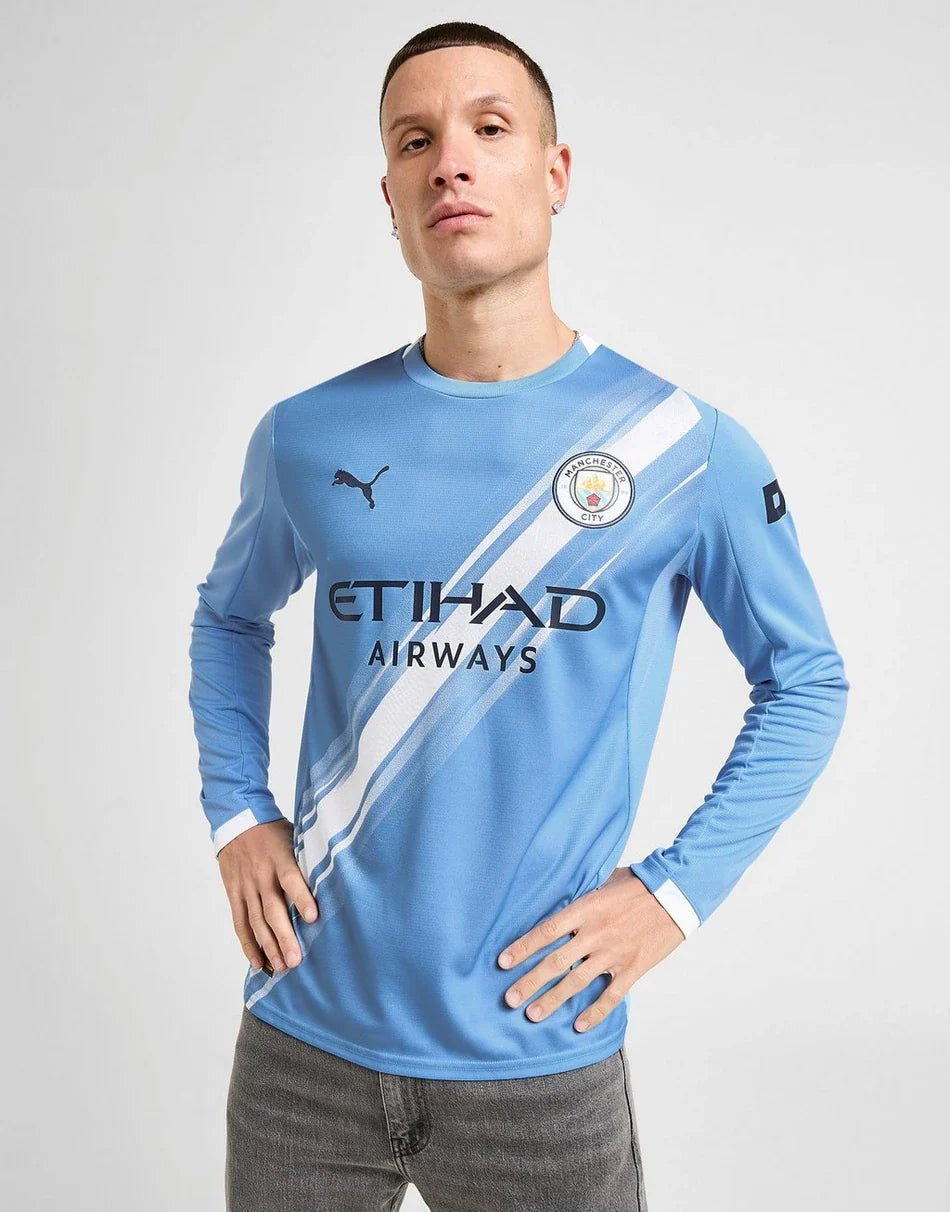 PUMA MANCHESTER CITY FC 2025/26 LONG SLEEVE HOME SHIRT –