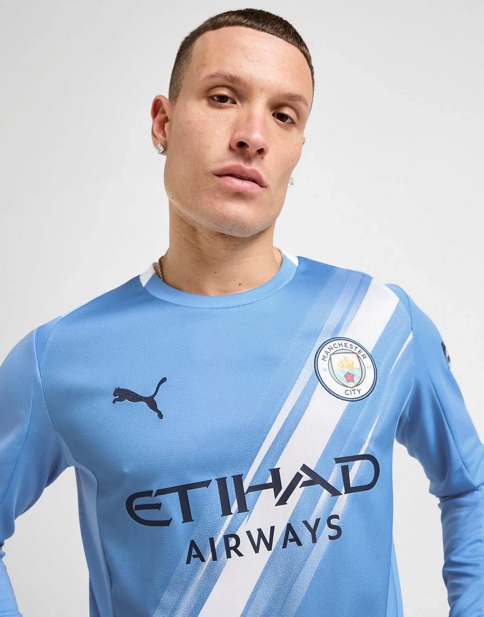 PUMA MANCHESTER CITY FC 2025/26 LONG SLEEVE HOME SHIRT –